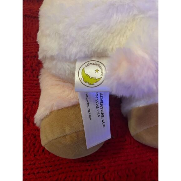 Animal Adventure Pink Pig Baby First Plush w/Rattle Stuffed Animal 13” Infant To - Picture 3 of 3